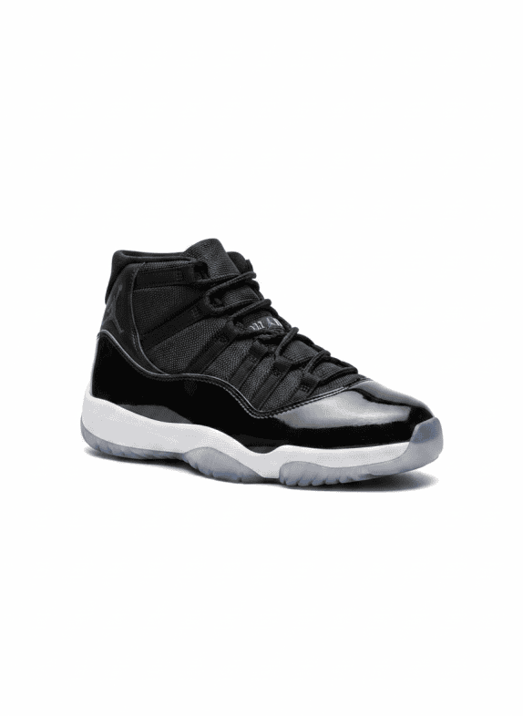 NIKE AIR JORDAN 11 RETRO SPACE JAM SNEAKERS BLACK BLUE MENS PRE OWNED EU 44