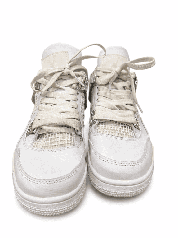 Air Jordan 4 Retro GS Pure Money 2017 SNEAKERS RETRO WHITE UNISEX PRE OWNED EU 40