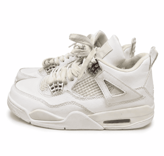 Air Jordan 4 Retro GS Pure Money 2017 SNEAKERS RETRO BIANCO UNISEX PRE OWNED EU 40