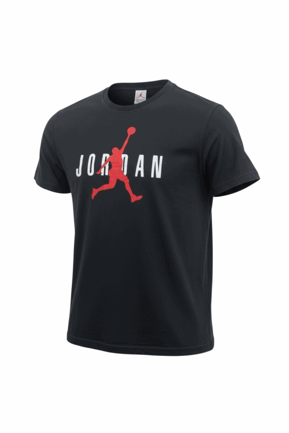JORDAN T-SHIRT BIG LOGO ΜΑΥΡΟ UNISEX M