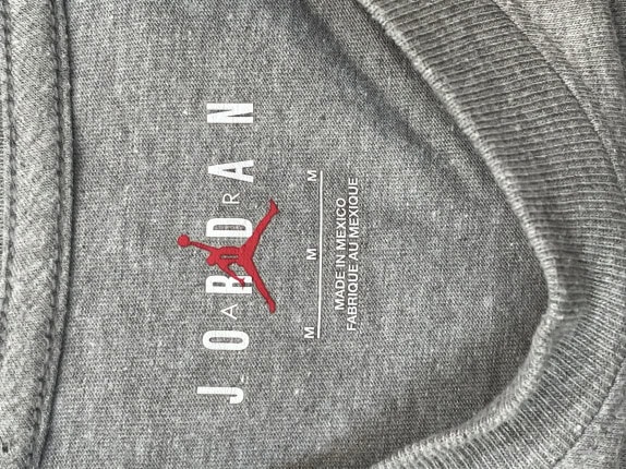 JORDAN T SHIRT STREETWEAR ΓΚΡΙ ΑΝΤΡΙΚΟ PRE OWNED M