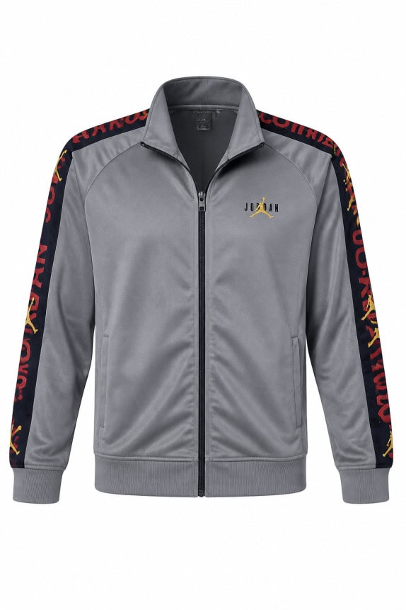 JORDAN TRACK JACKET STREETWEAR GREY MEN PRE OWNED XXL
