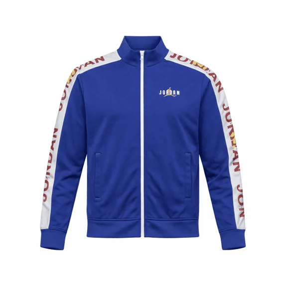 JORDAN Giacca sportiva Track Jacket Jumpman Logo Blu / Bianco Uomo XL