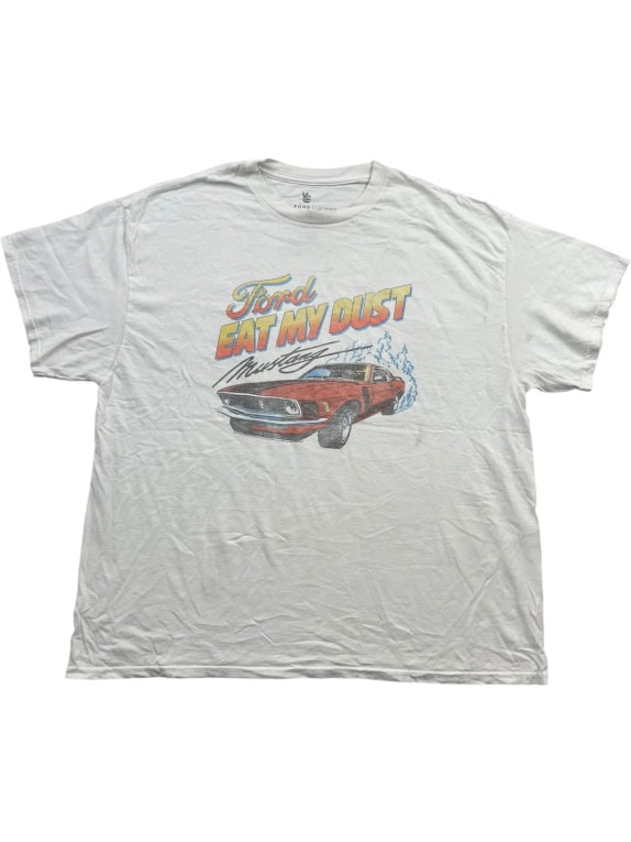 Junk Food Clothing T-Shirt Ford Big Logo Bianca Unisex L