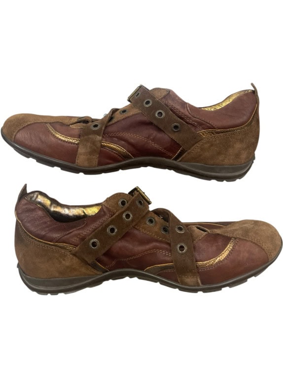 JUST CAVALLI SNEAKERS RETRO ΚΑΦΕ UNISEX PRE OWNED EU40