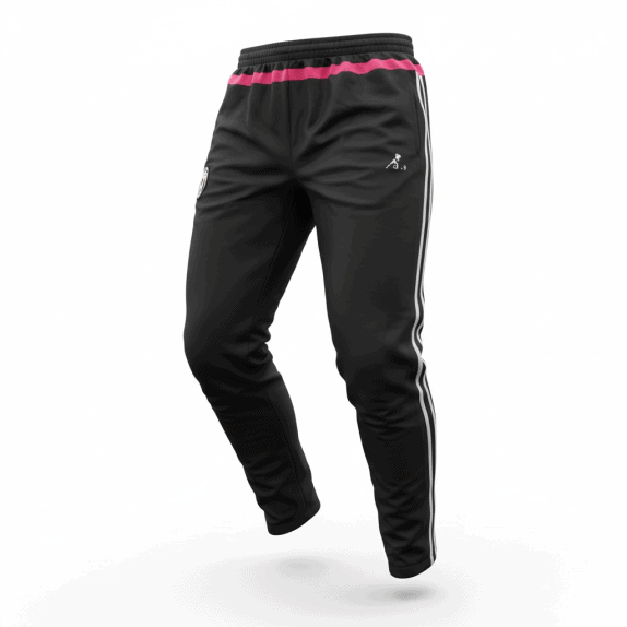 Juventus Παντελόνι Φόρμας Trackpants SPORT Ριγέ Μαύρο Unisex