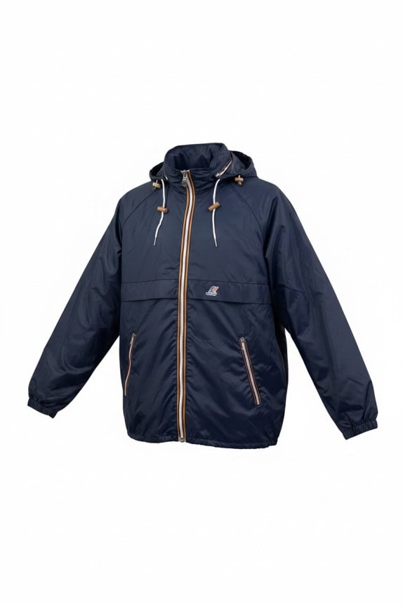 K WAY WINDBREAKER CLASSIC NAVY UNISEX PRE OWNED M