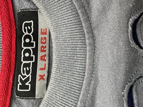 KAPPA CREWNECK MINIMAL ΓΚΡΙ ΑΝΤΡΙΚΟ PRE OWNED XL