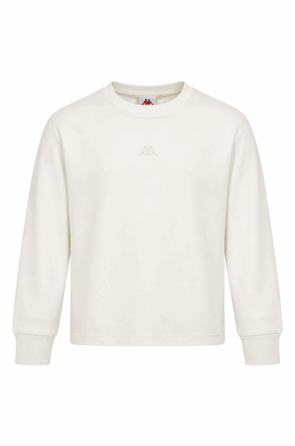 KAPPA CREWNECK MINIMAL OFF WHITE MEN PRE OWNED M