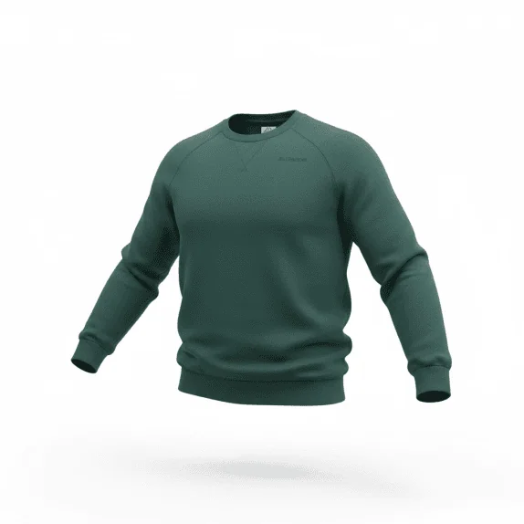 Kappa Felpa Casual con Logo Verde da Uomo L