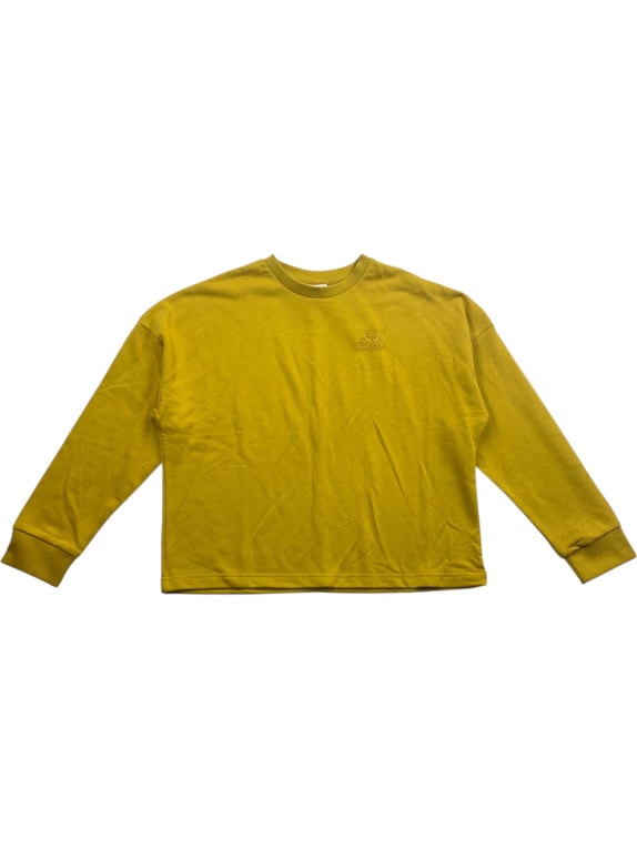 Kappa Φούτερ Vintage Κεντητό Λογότυπο Μουσταρδί Unisex S