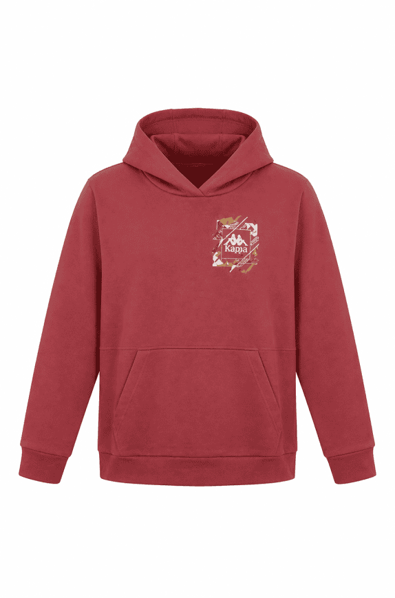 KAPPA HOODIE GRAPHIC RED UNISEX PRE OWNED XL