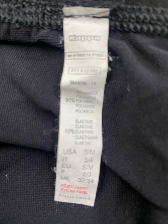Kappa Κολάν 3/4 Μαύρο Γυναικείο S/M