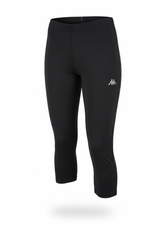 Kappa 3/4 Black Leggings Women’s S/M