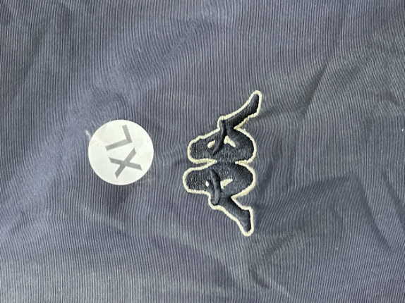 1990S KAPPA ΜΠΟΥΦΑΝ HOODED ΑΝΑΓΟΦΟ LOGO ΜΑΥΡΟ ΑΝΤΡΙΚΟ PRE OWNED XL