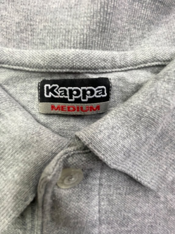 KAPPA Polo Μπλούζα Casual Μικρό Λογότυπο Γκρι Ανδρικό M