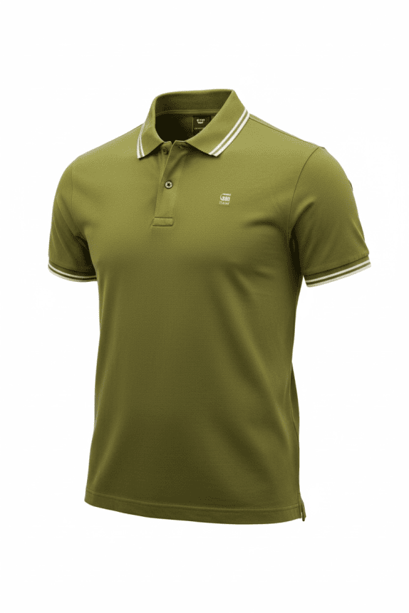 Kappa Polo Maglia Rossa con Dettagli a Righe da Uomo L