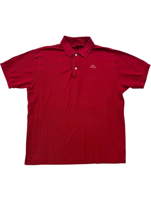 KAPPA POLO SHIRT MINIMAL RED MENS PRE OWNED M