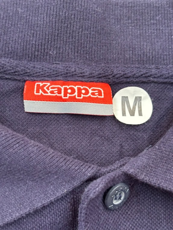 KAPPA POLO SHIRT MINIMAL NAVY MENS PRE OWNED M