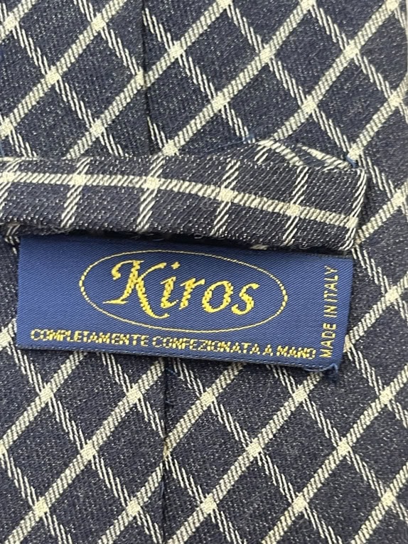 KIROS CRAVATTA CLASSICA NAVY UOMO PRE OWNED