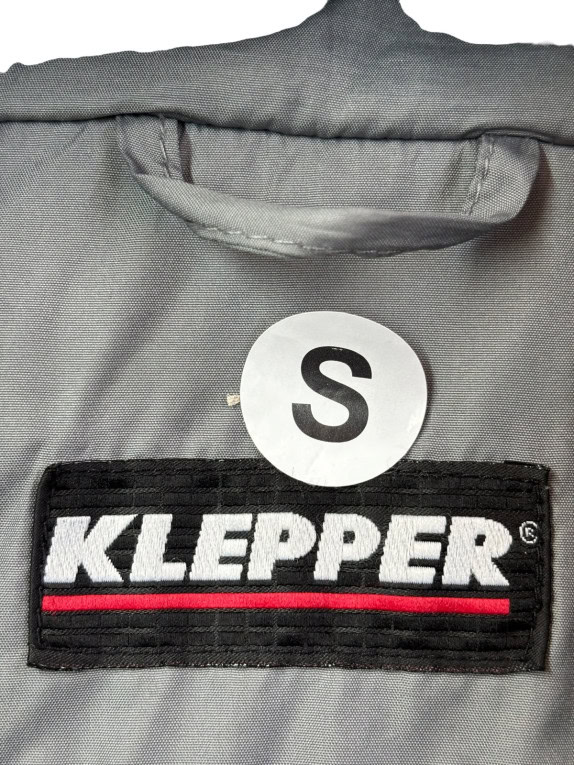 KLEPPER GIACCA CON CAPPUCCIO MINIMAL GRIGIA DONNA PRE OWNED S