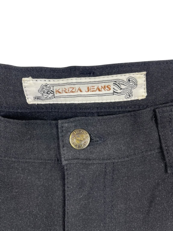 Krizia Jeans Παντελόνι Bootcut Minimal Μαύρο Γυναικείο S