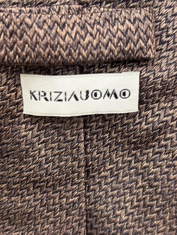 KRIZIA UOMO ΓΡΑΒΑΤΑ ΚΛΑΣΙΚΗ ΚΑΦΕ ΑΝΤΡΙΚΟ PRE OWNED