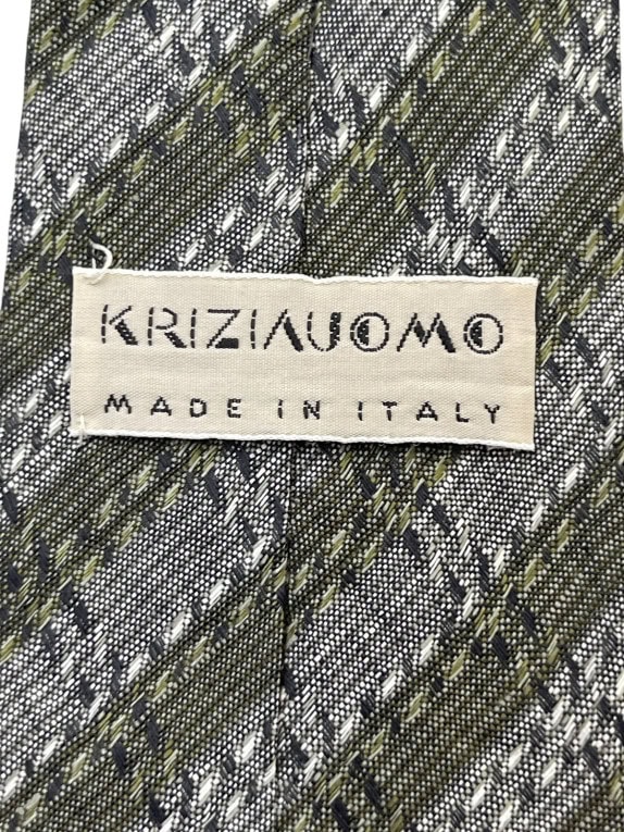 KRIZIA UOMO ΓΡΑΒΑΤΑ ΚΛΑΣΙΚΗ ΛΑΔΙ ΑΝΤΡΙΚΟ PRE OWNED