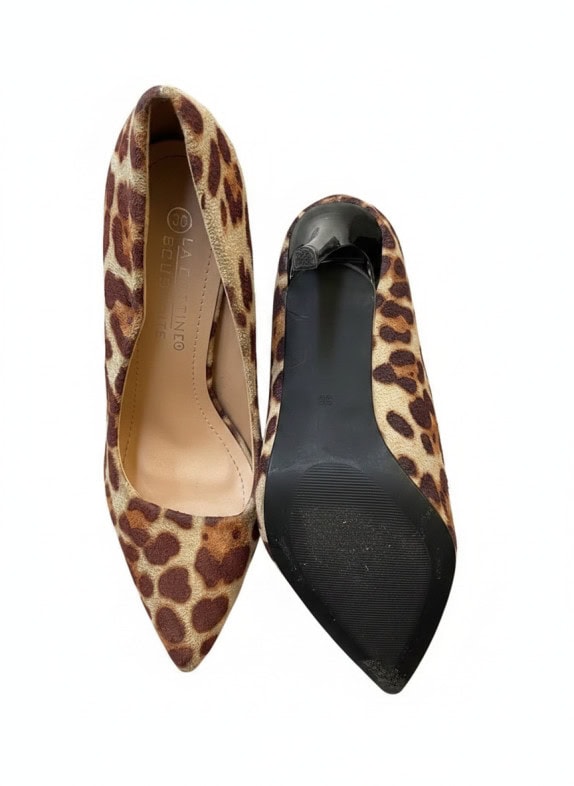 LA BOTTINE SOURIANTE ΓΟΒΕΣ ANIMAL PRINT ΚΑΦΕ ΓΥΝΑΙΚΕΙΟ PRE OWNED No 36