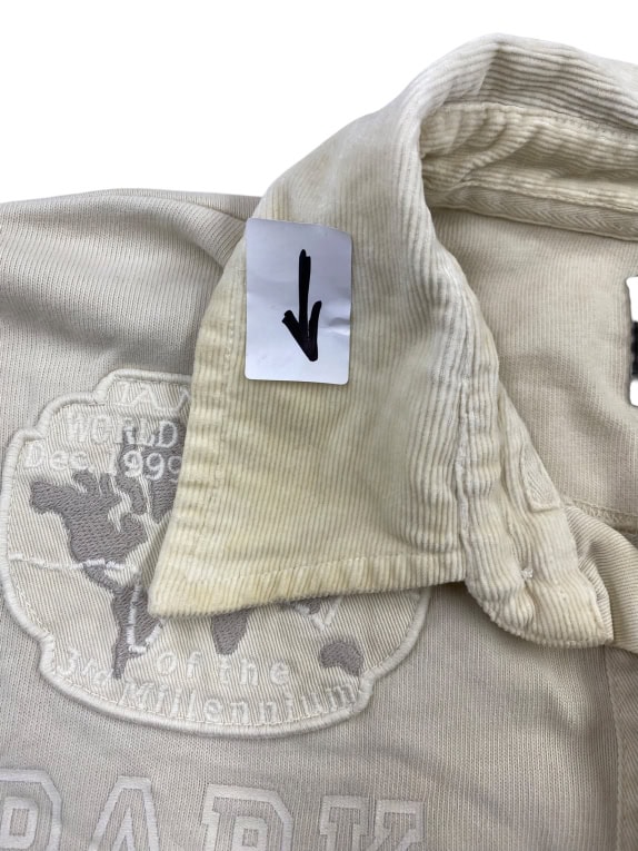LA MARTINA ΜΠΛΟΥΖΑ POLO ΜΑΚΡΥΜΑΝΙΚΗ VINTAGE ΜΕ ΚΕΝΤΗΜΕΝΑ ΛΟΓΟΤΥΠΑ ΕΚΡΟΥ ΑΝΔΡΙΚΗ L