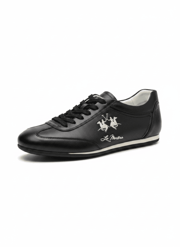 LA MARTINA SNEAKERS ATHLETIC BLACK MEN PRE OWNED EU 39