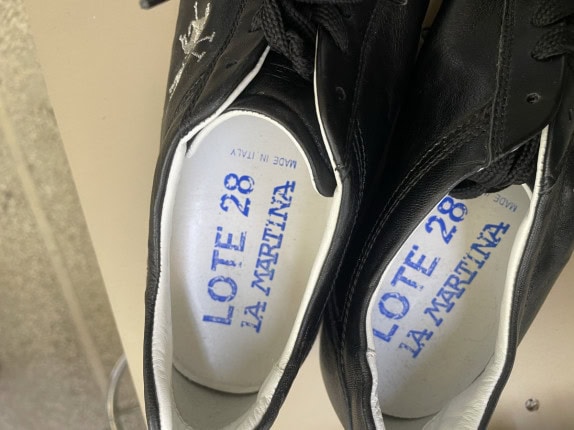 LA MARTINA SNEAKERS ΑΘΛΗΤΙΚΟ ΜΑΥΡΟ ΑΝΤΡΙΚΟ PRE OWNED EU 39