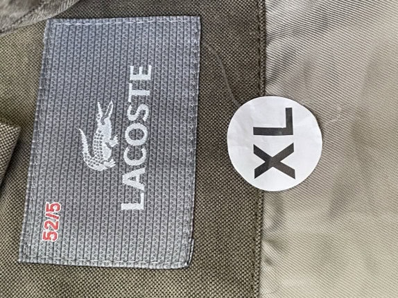 LACOSTE FIELD JACKET UTILITY OLIVE ΑΝΤΡΙΚΟ PRE OWNED XL
