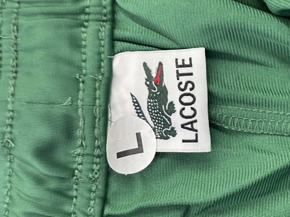 LACOSTE PANTALONI TUTA GRAPHIC OLIVA მამაკינו PRE OWNED L