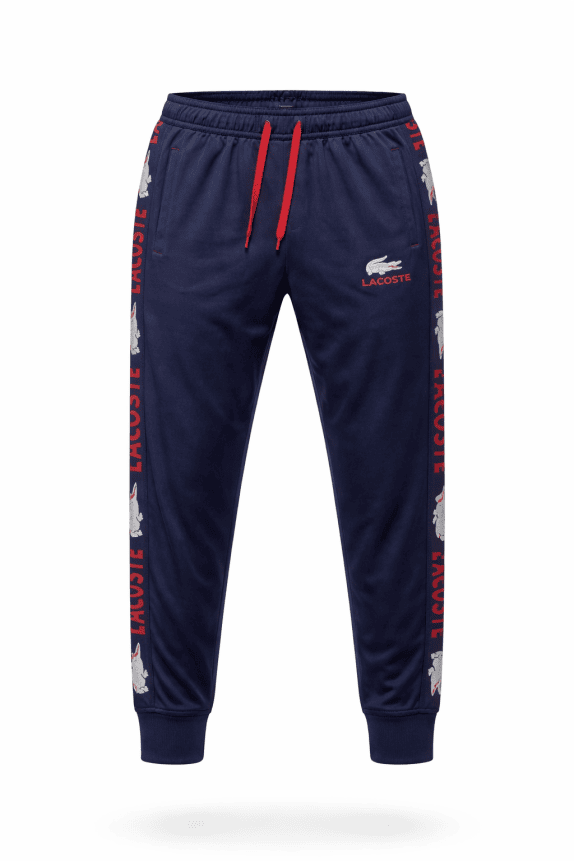 LACOSTE PANTALONI JOGGER SPORTSWEAR NAVY UOMO PRE OWNED M