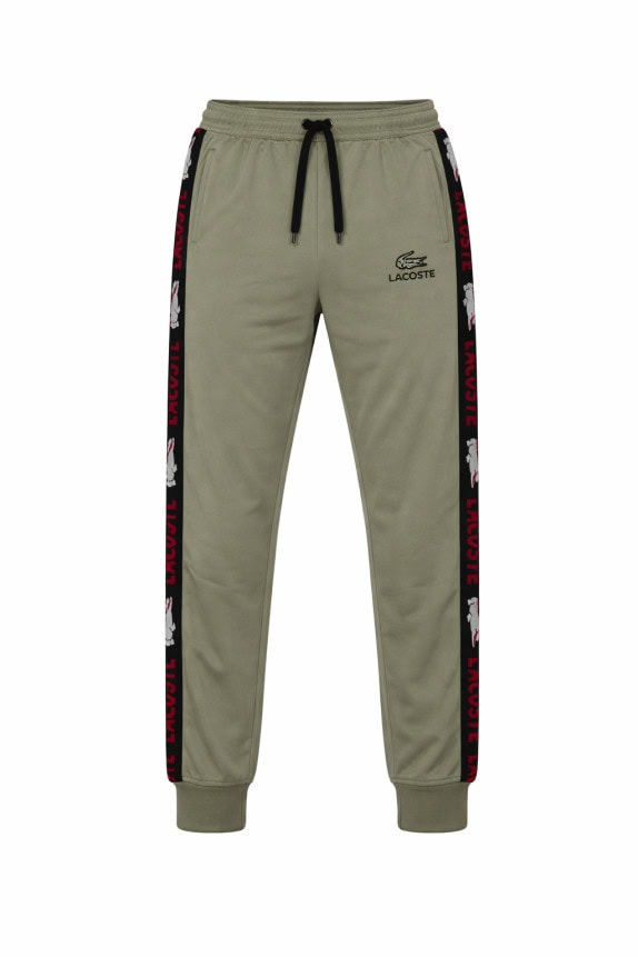 LACOSTE PANTALONI JOGGER SPORTSWEAR OLIVE UOMO PRE OWNED M