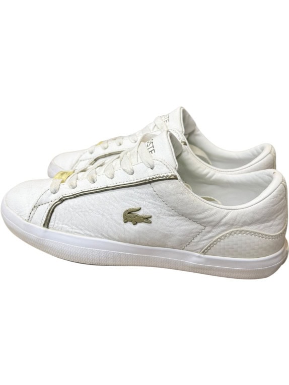 LACOSTE LEROND 0721 SNEAKERS LEATHER ΜΕ ΧΡΥΣΟ LOGO ΛΕΥΚΟ ΓΥΝΑΙΚΕΙΟ 37