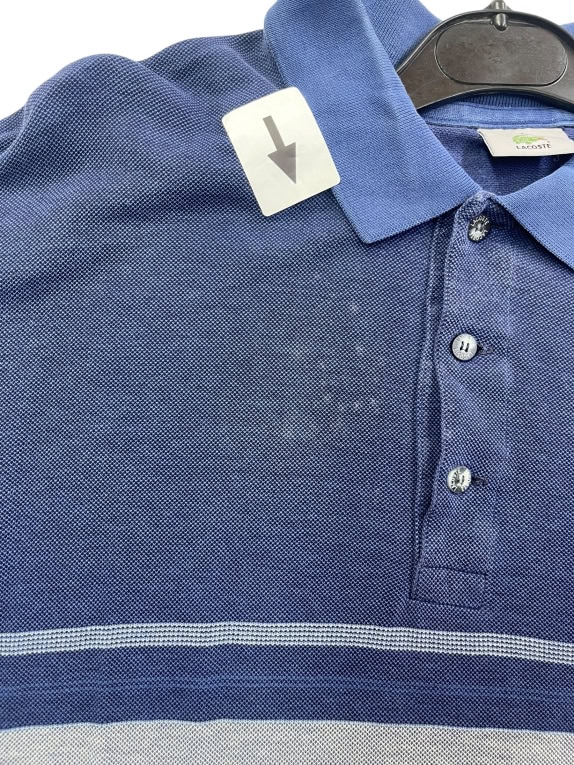LACOSTE ΜΠΛΟΥΖΑ POLO VINTAGE ΜΠΛΕ ΑΝΤΡΙΚΟ XL pre-owned