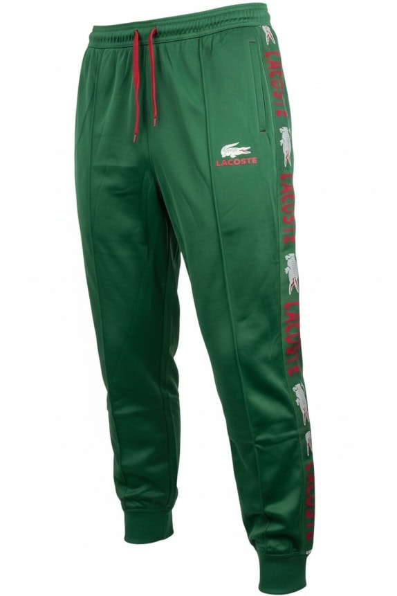 LACOSTE Παντελόνι Φόρμας Ανδρικό Με Λογότυπο Πράσινο 2XL