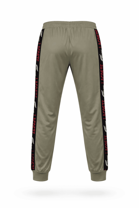 LACOSTE PANTALONI TUTA OVERSIZED KHAKI UOMO PRE OWNED XXL