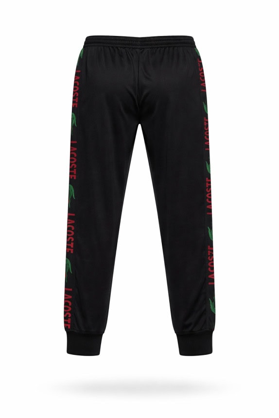 LACOSTE TRACK PANTS STREETWEAR BLACK MEN PRE OWNED XL