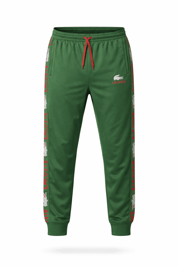 LACOSTE PANTALONI JOGGER SPORTSWEAR VERDE UOMO PRE OWNED XXL