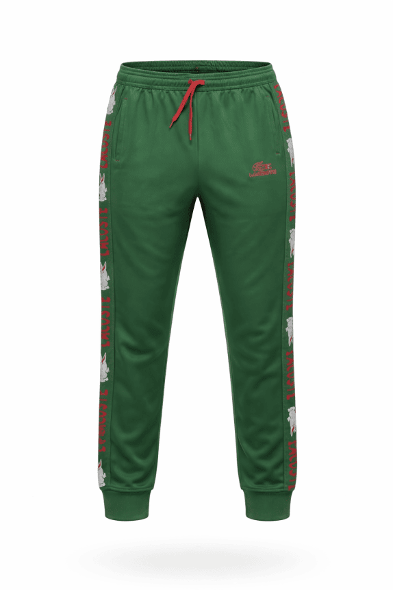 LACOSTE PANTALONI JOGGER SPORTY VERDE UOMO PRE OWNED XXL