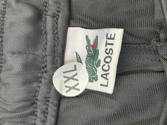 LACOSTE PANTALONI TRACK SPORTIVO NERO UOMO PRE OWNED XXL