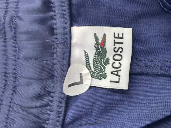 LACOSTE TRACK PANTS SPORTSWEAR BLUE MEN PRE OWNED L