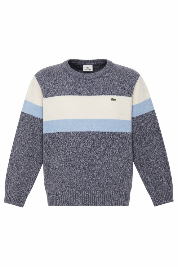 LACOSTE ΠΛΕΚΤΟ ΠΟΥΛΟΒΕΡ CLASSIC NAVY ΜΠΛΕ ΑΝΤΡΙΚΟ PRE OWNED L