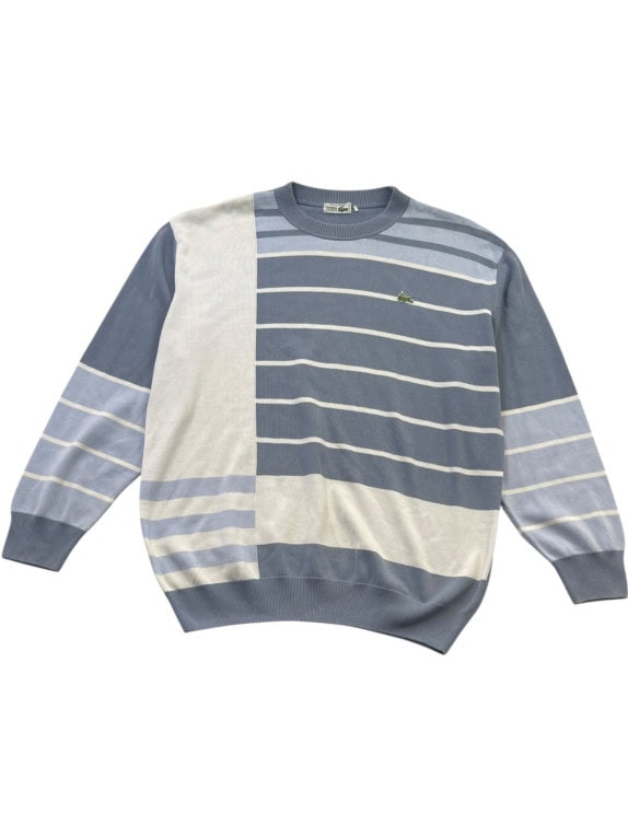 LACOSTE MAGLIONE VINTAGE BLU UOMO PRE OWNED M