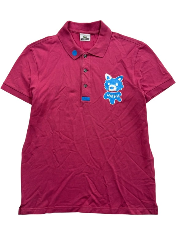 LACOSTE Polo Μπλούζα Casual Logo Φούξια/Ροζ Γυναικείο XL