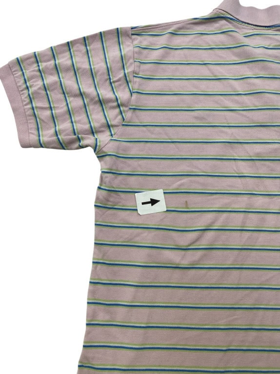 LACOSTE POLO ΜΠΛΟΥΖΑ ΚΛΑΣΙΚΗ ΡΙΓΕ ΡΟΖ ΑΝΤΡΙΚΟ PRE OWNED L