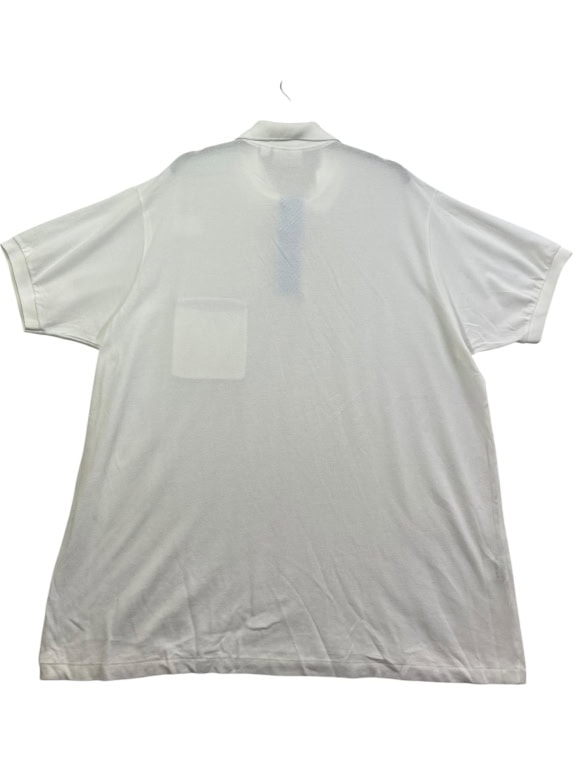 Lacoste Polo Μπλούζα Λευκή Classic Fit με Τσέπη Βαμβακερή Size XXL